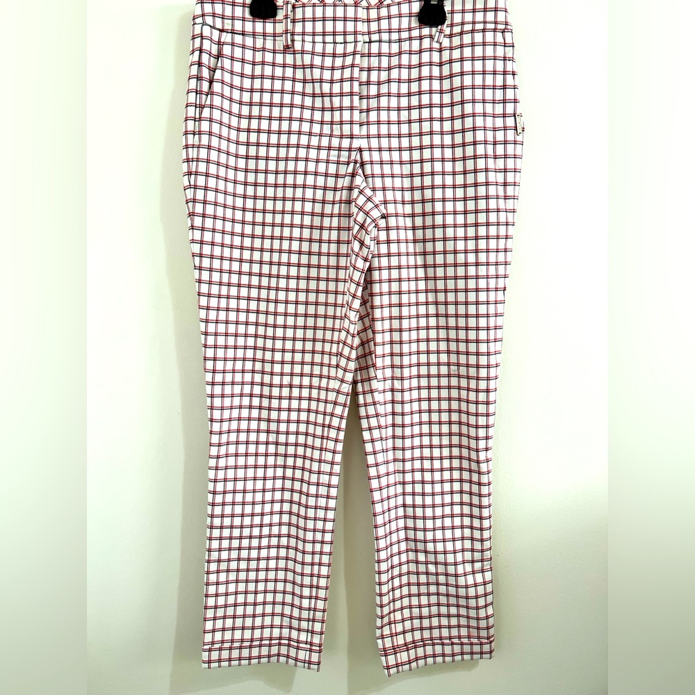 Hilfiger plaid cuffed dress pants. Size 4.